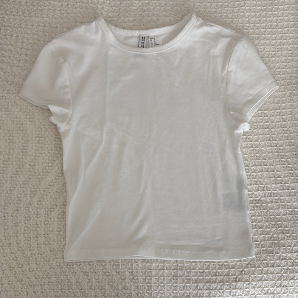 H&M White Crop Top
